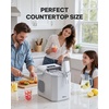 image:imageSilonn Nugget Ice Maker  Timer Ice Machine with SelfCleaning 45lbs per Day Pebble Ice Maker with Soft Chewable Ice OneClick Operation Ice Machine for Home Kitchen OfficeMoonlight White