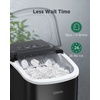 image:imageSilonn Nugget Ice Maker  Timer Ice Machine with SelfCleaning 45lbs per Day Pebble Ice Maker with Soft Chewable Ice OneClick Operation Ice Machine for Home Kitchen OfficeDark