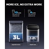 image:imageSilonn Nugget Ice Maker Countertop with APP amp Voice Control Self Cleaning Ice Machine with 3L Large Water Tank 40 lbs24H Soft Chewable Ice Portable Pebble Ice Maker for Home and Party SilverSilver Gray