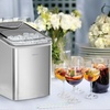 image:imageSilonn Nugget Ice Maker Countertop with APP amp Voice Control Self Cleaning Ice Machine with 3L Large Water Tank 40 lbs24H Soft Chewable Ice Portable Pebble Ice Maker for Home and Party SilverStainless Steel