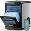 image:imageSilonn Ice Maker Coutertop  Portable Ice Cube Machine  20lbs of Bullet Ice per Day Makes Ice in 6 Minutes Stainless Steel with Visible Water Level Window Ideal for Kitchen Office and CampingSilver With Wifi