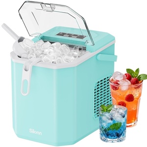image:imageSilonn Nugget Ice Maker  Timer Ice Machine with SelfCleaning 45lbs per Day Pebble Ice Maker with Soft Chewable Ice OneClick Operation Ice Machine for Home Kitchen OfficeGreen