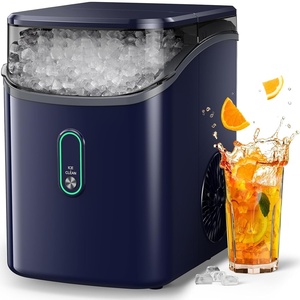 image:imageSilonn Nugget Ice Maker  Timer Ice Machine with SelfCleaning 45lbs per Day Pebble Ice Maker with Soft Chewable Ice OneClick Operation Ice Machine for Home Kitchen OfficeBlue