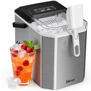image:imageSilonn Nugget Ice Maker  Timer Ice Machine with SelfCleaning 45lbs per Day Pebble Ice Maker with Soft Chewable Ice OneClick Operation Ice Machine for Home Kitchen OfficeStainless Steel