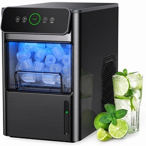 image:imageSilonn Nugget Ice Maker  Timer Ice Machine with SelfCleaning 45lbs per Day Pebble Ice Maker with Soft Chewable Ice OneClick Operation Ice Machine for Home Kitchen OfficeLEDBlack20lbs