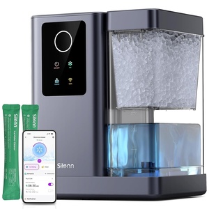 image:imageSilonn Nugget Ice Maker Countertop with APP amp Voice Control Self Cleaning Ice Machine with 3L Large Water Tank 40 lbs24H Soft Chewable Ice Portable Pebble Ice Maker for Home and Party SilverSilver Gray  Pro