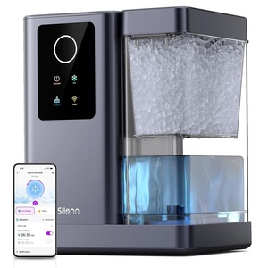 image:imageSilonn Nugget Ice Maker Countertop with APP amp Voice Control Self Cleaning Ice Machine with 3L Large Water Tank 40 lbs24H Soft Chewable Ice Portable Pebble Ice Maker for Home and Party SilverSilver Gray