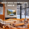 image:imageSilonn 22 Electric Fireplace Heater with 3D Flame Effect 5100 BTU1500 WBlack
