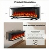 image:imageSilonn 22 Electric Fireplace Heater with 3D Flame Effect 5100 BTU1500 WBlack Pro
