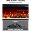 image:imageSilonn 22 Electric Fireplace Heater with 3D Flame Effect 5100 BTU1500 WDark