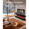 image:imageSilonn 22 Electric Fireplace Heater with 3D Flame Effect 5100 BTU1500 WDark