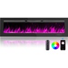image:imageSilonn 22 Electric Fireplace Heater with 3D Flame Effect 5100 BTU1500 WDeep Black