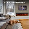 image:imageSilonn 22 Electric Fireplace Heater with 3D Flame Effect 5100 BTU1500 WDeep Black
