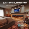 image:imageSilonn 22 Electric Fireplace Heater with 3D Flame Effect 5100 BTU1500 WDeep Black
