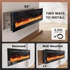 image:imageSilonn 22 Electric Fireplace Heater with 3D Flame Effect 5100 BTU1500 WEbony