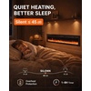 image:imageSilonn 22 Electric Fireplace Heater with 3D Flame Effect 5100 BTU1500 WJet Black