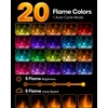 image:imageSilonn 22 Electric Fireplace Heater with 3D Flame Effect 5100 BTU1500 WJet Black