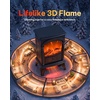 image:imageSilonn 22 Electric Fireplace Heater with 3D Flame Effect 5100 BTU1500 WSolid Black