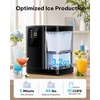image:imageSilonn Ice Maker Countertop 10 Ice Cubes in 5 Mins 33 lbs24H 2 Bullet Ice Sizes SelfCleaning Ice Maker with Scoop Portable Compact Ice Machine for Home Kitchen PartyGlossy black