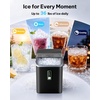 image:imageSilonn Ice Maker Countertop 10 Ice Cubes in 5 Mins 33 lbs24H 2 Bullet Ice Sizes SelfCleaning Ice Maker with Scoop Portable Compact Ice Machine for Home Kitchen PartyBlack
