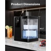 image:imageSilonn Ice Maker Countertop 10 Ice Cubes in 5 Mins 33 lbs24H 2 Bullet Ice Sizes SelfCleaning Ice Maker with Scoop Portable Compact Ice Machine for Home Kitchen PartyPure Black