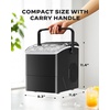 image:imageSilonn Ice Maker Countertop 10 Ice Cubes in 5 Mins 33 lbs24H 2 Bullet Ice Sizes SelfCleaning Ice Maker with Scoop Portable Compact Ice Machine for Home Kitchen PartyEbony Black