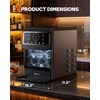 image:imageSilonn Ice Maker Countertop 10 Ice Cubes in 5 Mins 33 lbs24H 2 Bullet Ice Sizes SelfCleaning Ice Maker with Scoop Portable Compact Ice Machine for Home Kitchen PartySolid Black