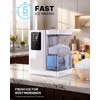 image:imageSilonn Ice Maker Countertop 10 Ice Cubes in 5 Mins 33 lbs24H 2 Bullet Ice Sizes SelfCleaning Ice Maker with Scoop Portable Compact Ice Machine for Home Kitchen PartyWhite PRO