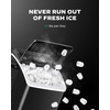 image:imageSilonn Ice Maker Countertop 10 Ice Cubes in 5 Mins 33 lbs24H 2 Bullet Ice Sizes SelfCleaning Ice Maker with Scoop Portable Compact Ice Machine for Home Kitchen PartyEbony Black