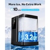 image:imageSilonn Ice Maker Countertop 10 Ice Cubes in 5 Mins 33 lbs24H 2 Bullet Ice Sizes SelfCleaning Ice Maker with Scoop Portable Compact Ice Machine for Home Kitchen PartyPure Black