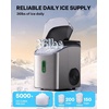 image:imageSilonn Ice Maker Countertop 10 Ice Cubes in 5 Mins 33 lbs24H 2 Bullet Ice Sizes SelfCleaning Ice Maker with Scoop Portable Compact Ice Machine for Home Kitchen PartyStainless Steel24T