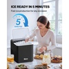 image:imageSilonn Ice Maker Countertop with Expandable Ice Basket and Carry HandleBlack