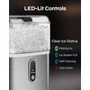 image:imageSilonn Ice Maker Countertop with Expandable Ice Basket and Carry HandleBrushed Stainless Steel