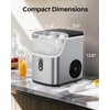 image:imageSilonn Ice Maker Countertop with Expandable Ice Basket and Carry HandleBrushed Stainless Steel