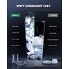 image:imageSilonn Ice Maker Countertop with Expandable Ice Basket and Carry HandleCrescent Ice MakerRock Black
