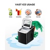 image:imageSilonn Ice Maker Countertop with Expandable Ice Basket and Carry HandleEbony