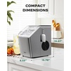 image:imageSilonn Ice Maker Countertop with Expandable Ice Basket and Carry HandleStainless Steel