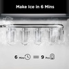 image:imageSilonn Ice Maker Countertop with Expandable Ice Basket and Carry HandleUpgrade Black