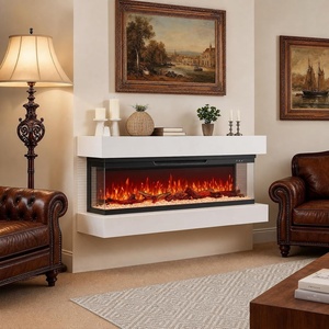image:imageSilonn 22 Electric Fireplace Heater with 3D Flame Effect 5100 BTU1500 WDark