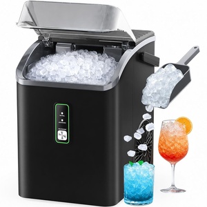 image:imageSilonn Ice Maker Countertop 10 Ice Cubes in 5 Mins 33 lbs24H 2 Bullet Ice Sizes SelfCleaning Ice Maker with Scoop Portable Compact Ice Machine for Home Kitchen PartyBlack