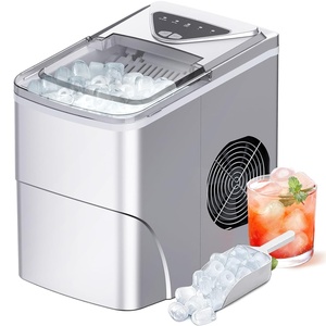 image:imageSilonn Ice Maker Countertop 10 Ice Cubes in 5 Mins 33 lbs24H 2 Bullet Ice Sizes SelfCleaning Ice Maker with Scoop Portable Compact Ice Machine for Home Kitchen PartySilver