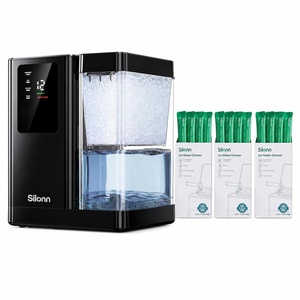 image:imageSilonn Ice Maker Countertop 10 Ice Cubes in 5 Mins 33 lbs24H 2 Bullet Ice Sizes SelfCleaning Ice Maker with Scoop Portable Compact Ice Machine for Home Kitchen PartyPremium Black