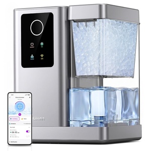 image:imageSilonn Ice Maker Countertop 10 Ice Cubes in 5 Mins 33 lbs24H 2 Bullet Ice Sizes SelfCleaning Ice Maker with Scoop Portable Compact Ice Machine for Home Kitchen PartyGloss Silver