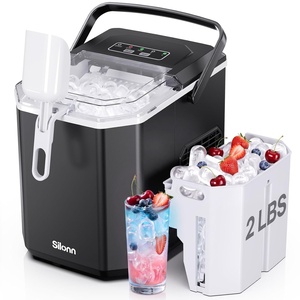 image:imageSilonn Ice Maker Countertop with Expandable Ice Basket and Carry HandleBlackExpandable Basket