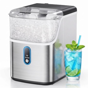 image:imageSilonn Ice Maker Countertop with Expandable Ice Basket and Carry HandleBrushed Stainless Steel