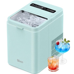 image:imageSilonn Ice Maker Countertop with Expandable Ice Basket and Carry HandleGreen