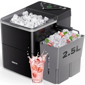 image:imageSilonn Ice Maker Countertop with Expandable Ice Basket and Carry HandleJet Black