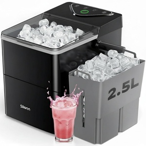 image:imageSilonn Ice Maker Countertop with Expandable Ice Basket and Carry HandleMidnight