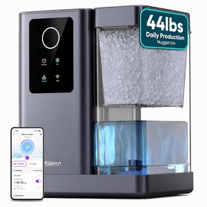 image:imageSilonn Ice Maker Countertop with Expandable Ice Basket and Carry HandleSilver Grey