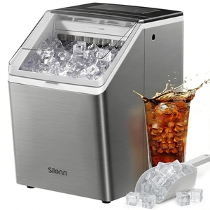 image:imageSilonn Ice Maker Countertop with Expandable Ice Basket and Carry HandleStainless Steel